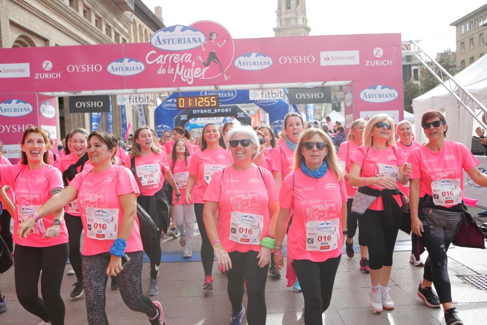 Un total de 13.000 participantes en la Carrera de la Mujer de Zaragoza.