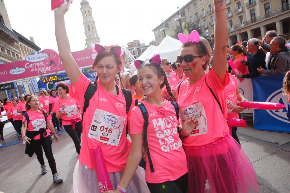 Un total de 13.000 participantes en la Carrera de la Mujer de Zaragoza.