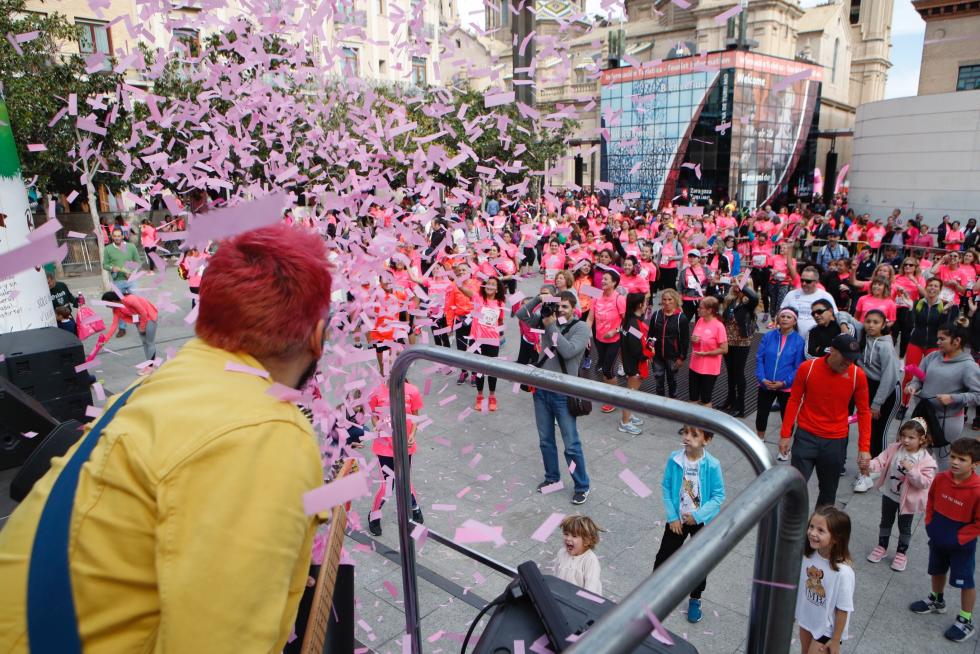 Un total de 13.000 participantes en la Carrera de la Mujer de Zaragoza.