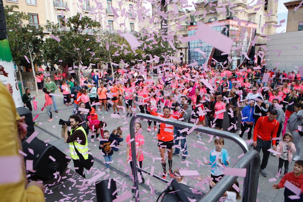 Un total de 13.000 participantes en la Carrera de la Mujer de Zaragoza.