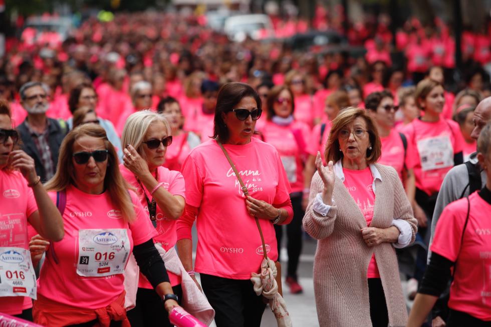 Un total de 13.000 participantes en la Carrera de la Mujer de Zaragoza.