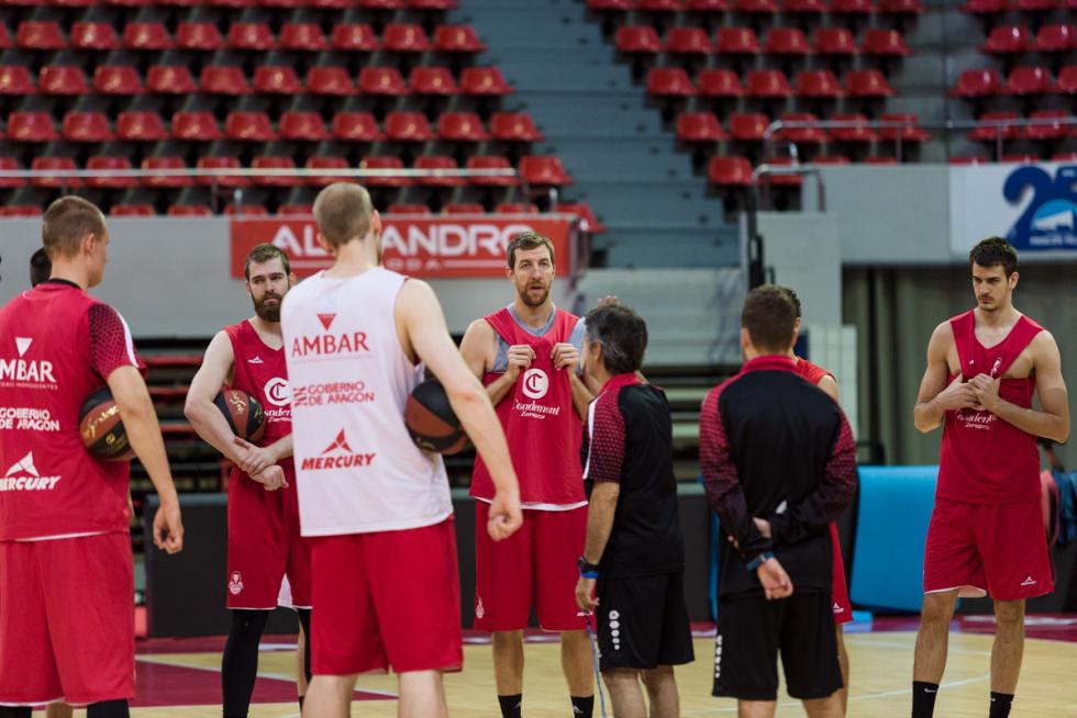Imagen del entrenamiento de esta mañana.