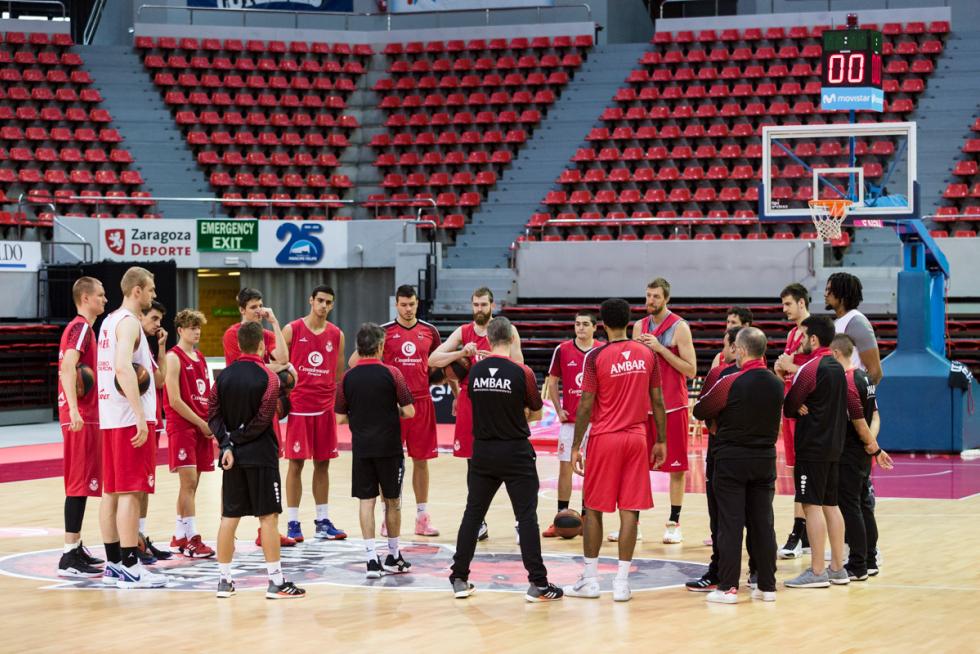 Imagen del entrenamiento de esta mañana.