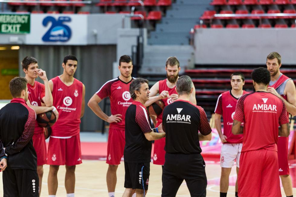 Imagen del entrenamiento de esta mañana.