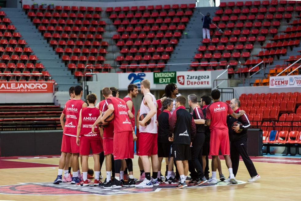 Imagen del entrenamiento de esta mañana.