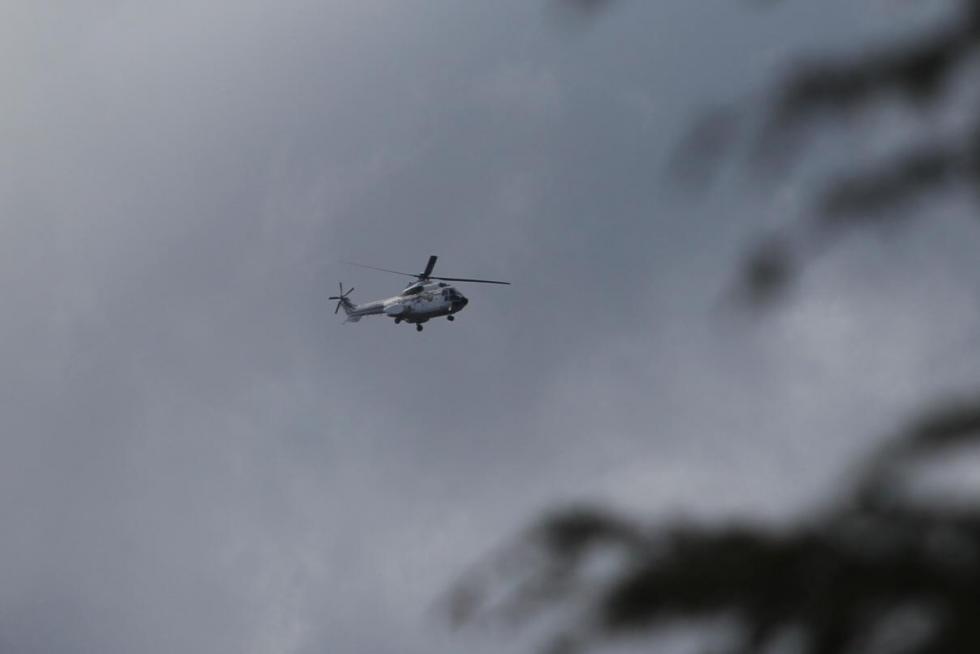 Cielo cubierto sobre el Valle de los Caídos durante la exhumación de Franco.