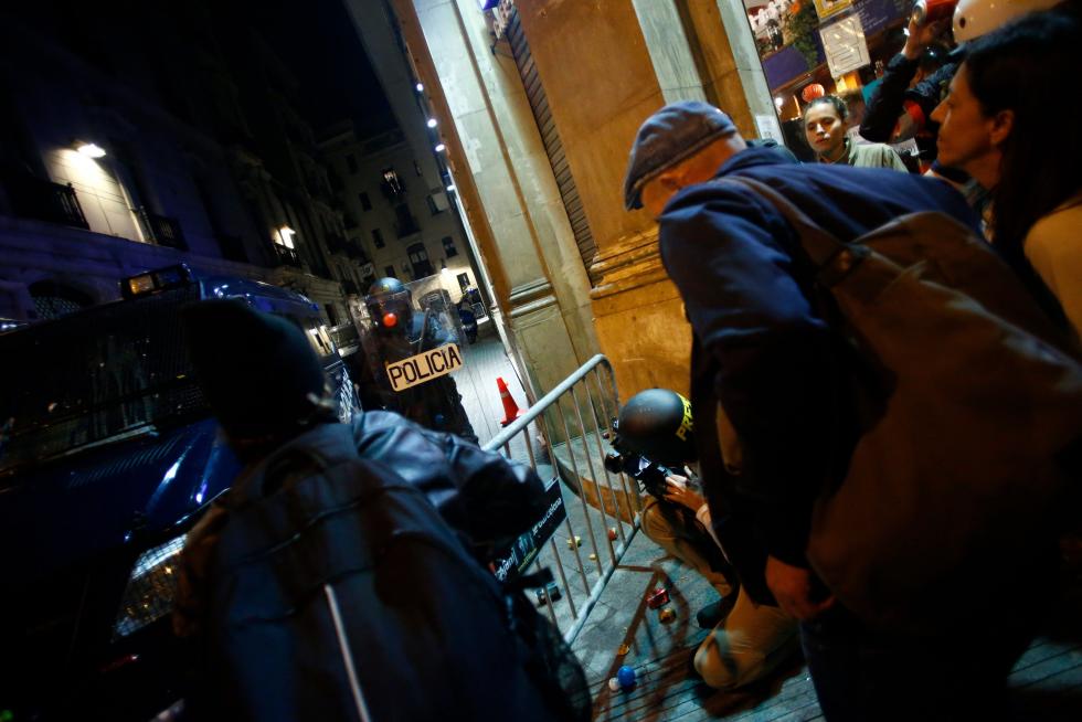 Protestas contra la Policía en Barcelona