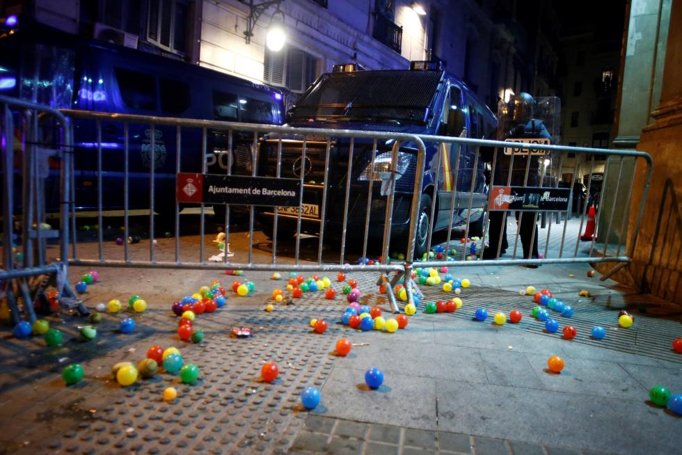 Protestas contra la Policía en Barcelona
