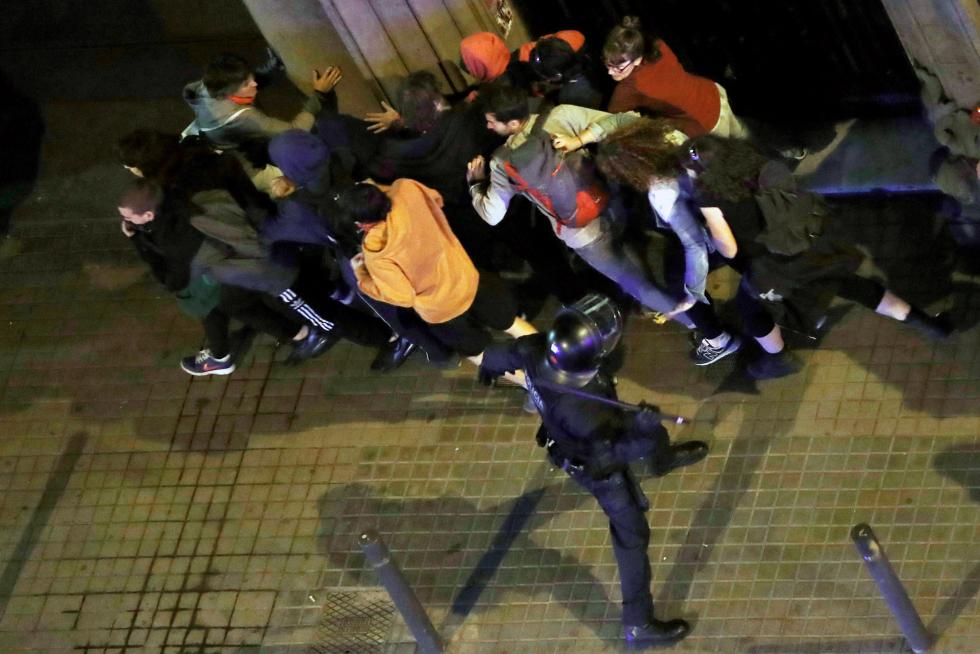 Protestas contra la Policía en Barcelona