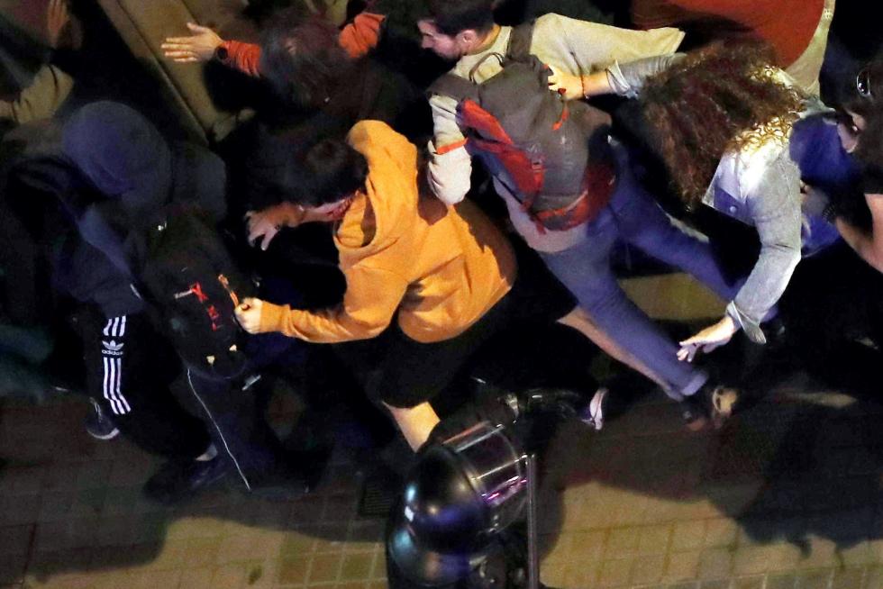 Protestas contra la Policía en Barcelona