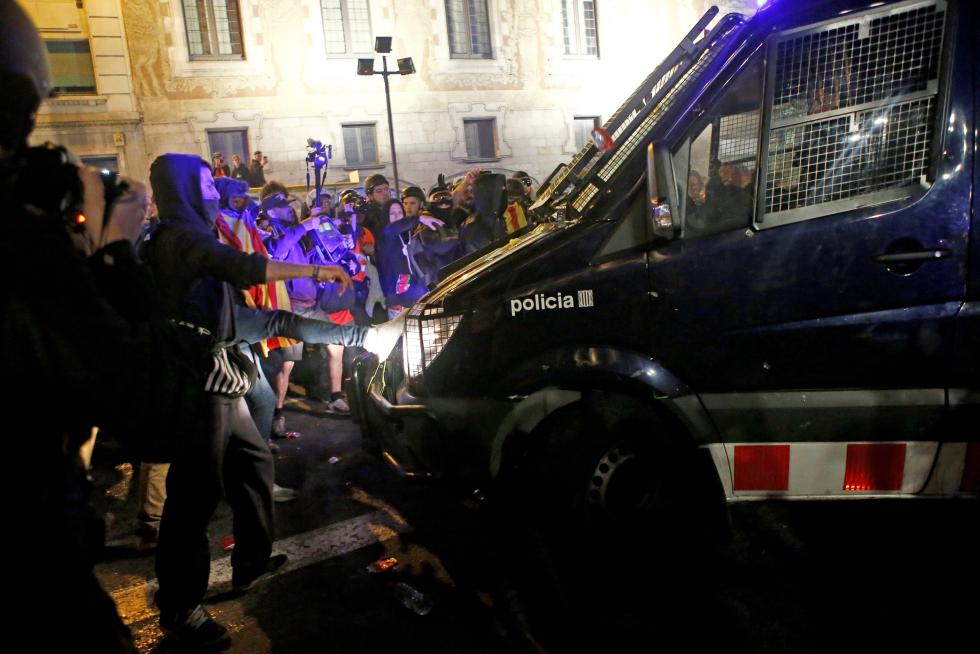 Protestas contra la Policía en Barcelona