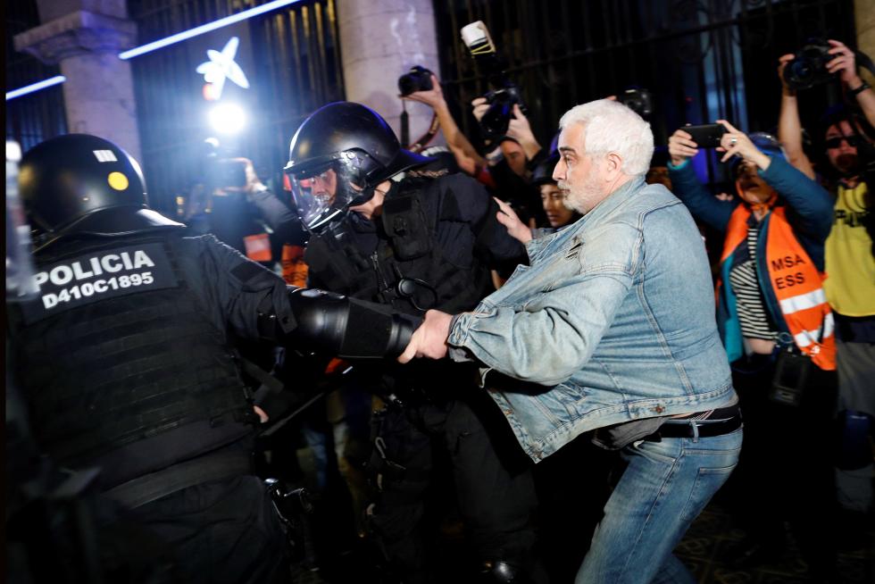 Protestas contra la Policía en Barcelona