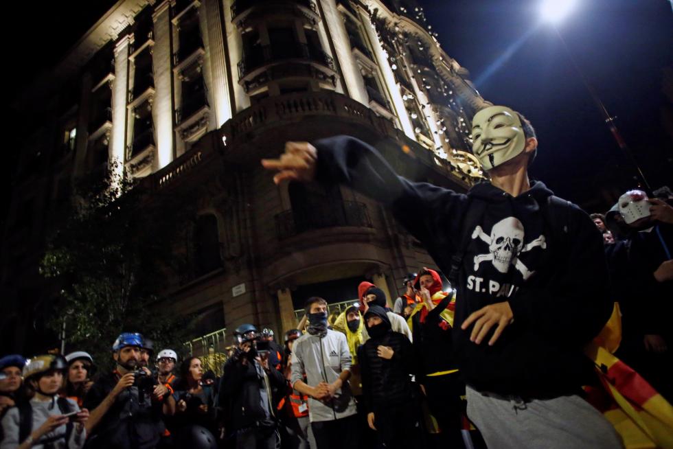 Protestas contra la Policía en Barcelona