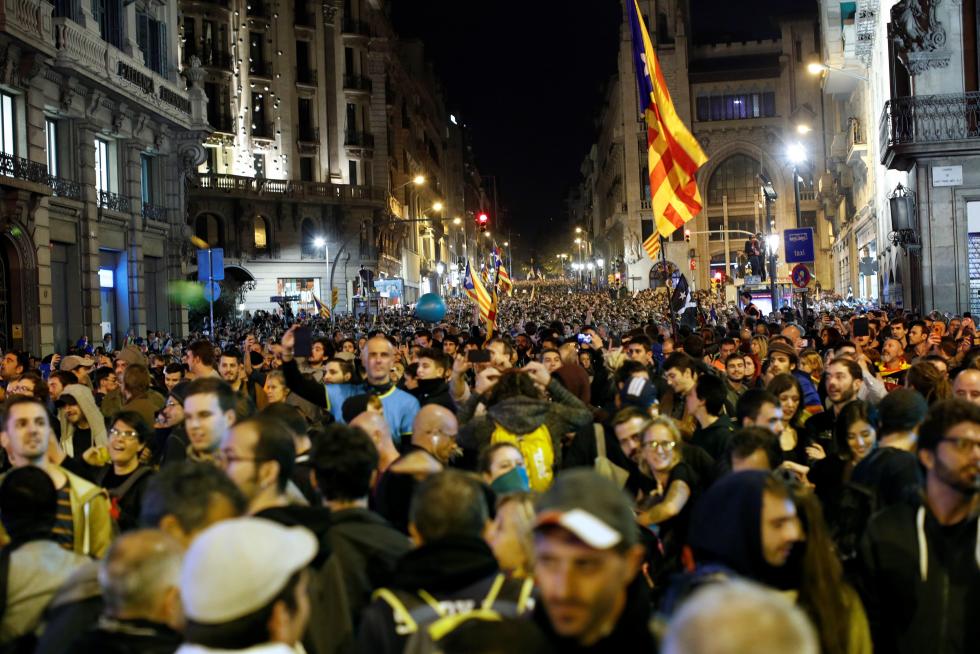 Protestas contra la Policía en Barcelona
