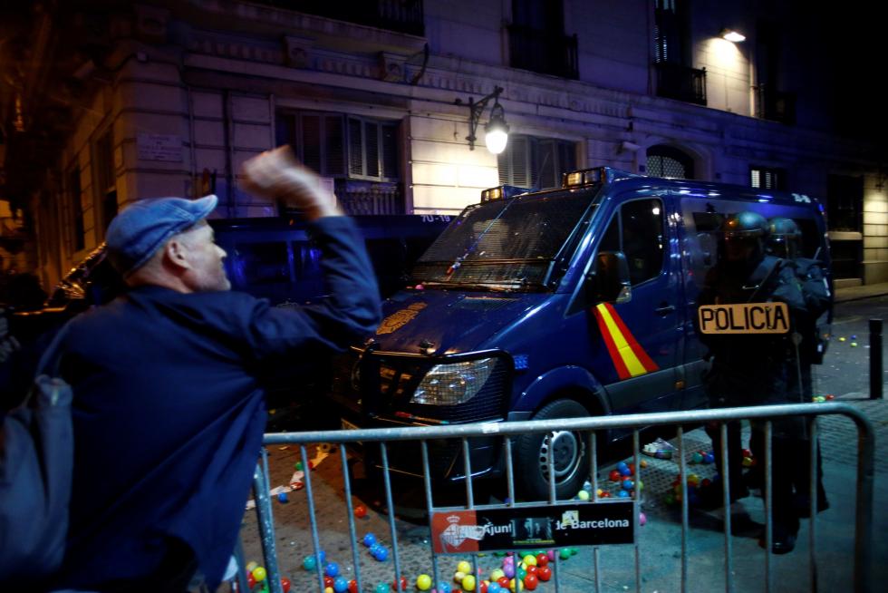 Protestas contra la Policía en Barcelona