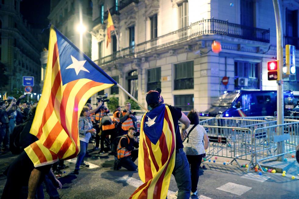 Protestas contra la Policía en Barcelona