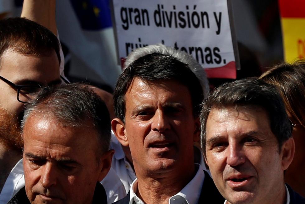 Manifestación constitucionalista en Barcelona.