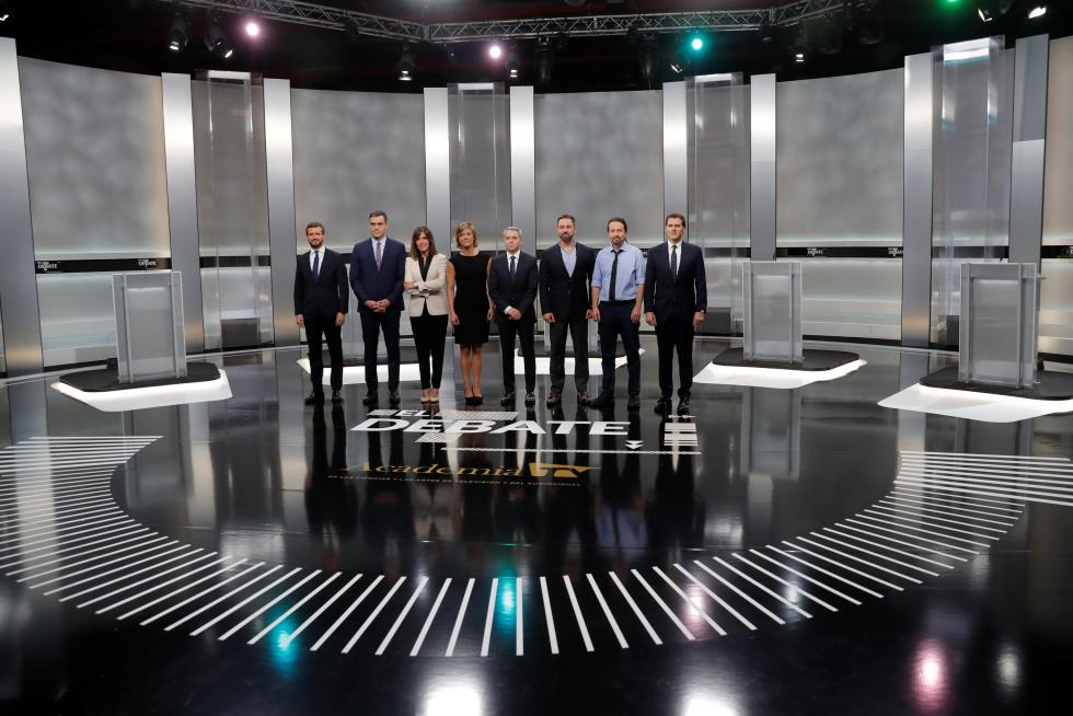 Debate a cinco de las elecciones generales del 10 de noviembre