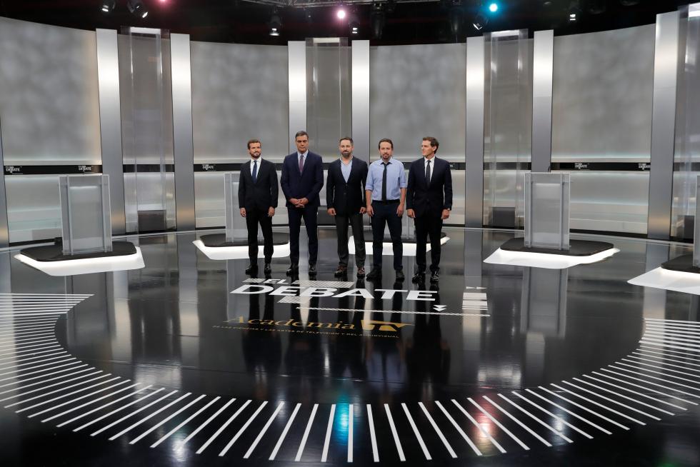 Debate a cinco de las elecciones generales del 10 de noviembre