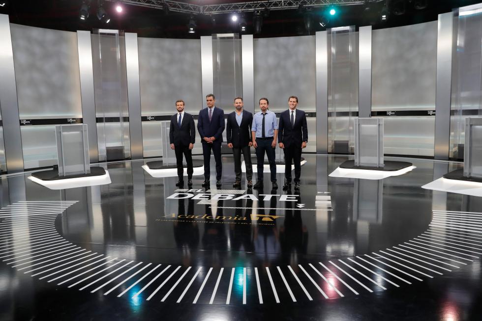 Debate a cinco de las elecciones generales del 10 de noviembre