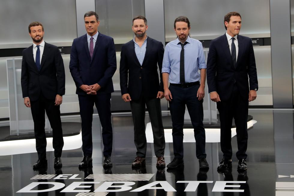 Debate a cinco de las elecciones generales del 10 de noviembre