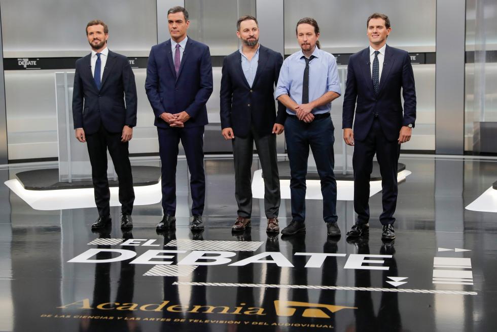 Debate a cinco de las elecciones generales del 10 de noviembre