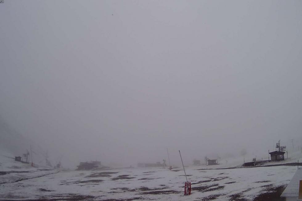 NIeve en la estación de Candanchú.
