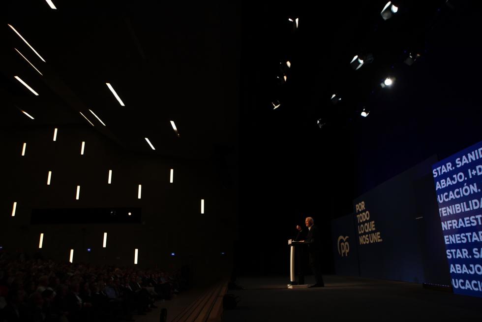 Mitin del candidato del PP Pablo Casado en Zaragoza