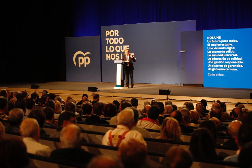 Mitin del candidato del PP Pablo Casado en Zaragoza