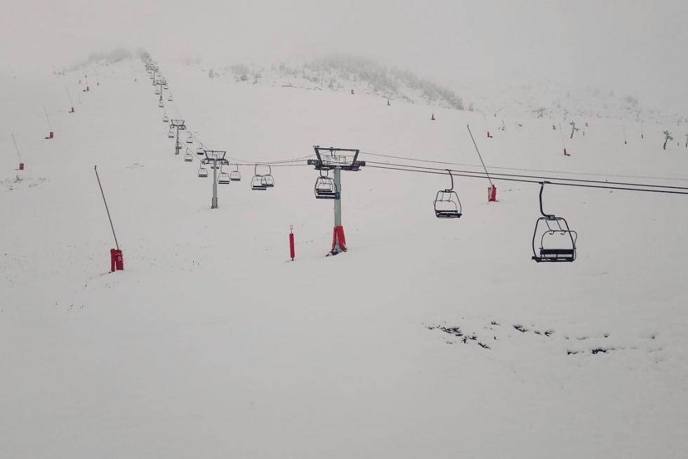 Nevada en Candanchú