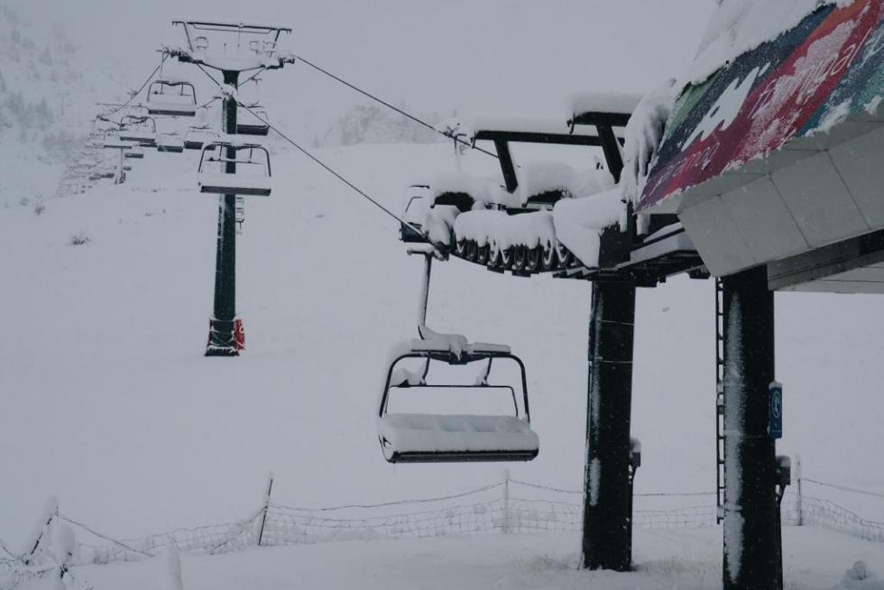 Hasta 35 centímetros de nieve han caído en Formigal