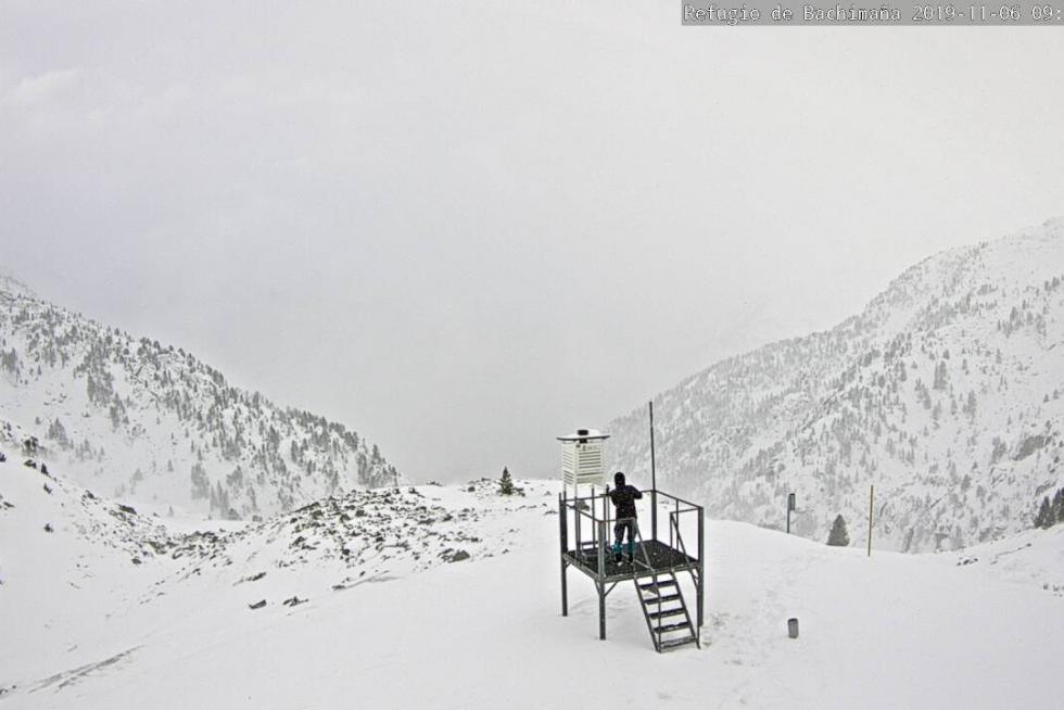 Primera gran nevada del otoño en el Pirineo.