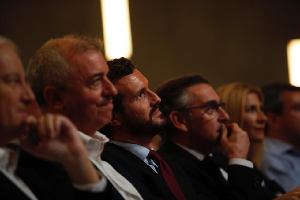 Mitin del candidato del PP Pablo Casado en Zaragoza