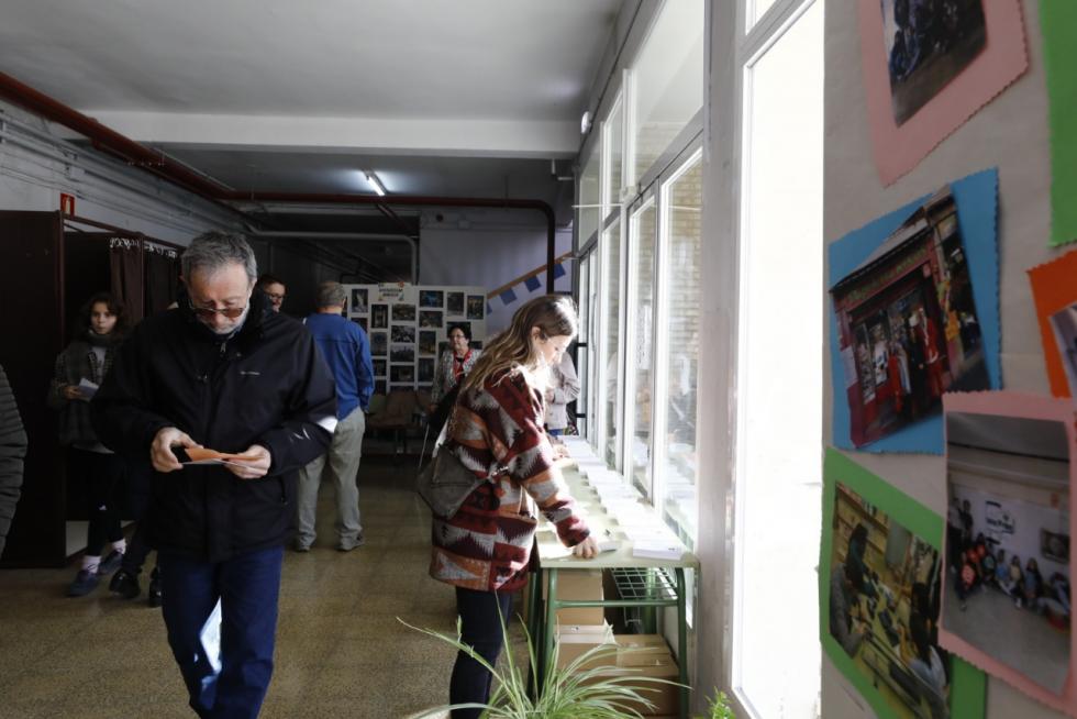 Votaciones en el IES Blecua.