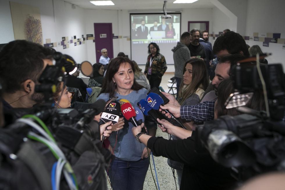 Sede Unidas Podemos en Zaragoza.