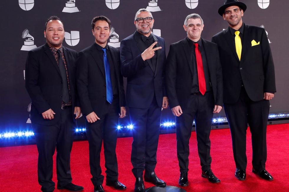 Las Vegas (United States), 14/11/2019.- Buyuchek and Grandma Irma Silva arrive for the 20th annual Latin Grammy Awards ceremony at the MGM Grand Garden Arena in Las Vegas, Nevada, USA, 14 November 2019. The Latin Grammys recognize artistic and/or technical achievement, not sales figures or chart positions, and the winners are determined by the votes of their peers - the qualified voting members of the Latin Recording Academy. (Estados Unidos) EFE/EPA/NINA PROMMER Arrivals - 20th Latin Grammy Awards