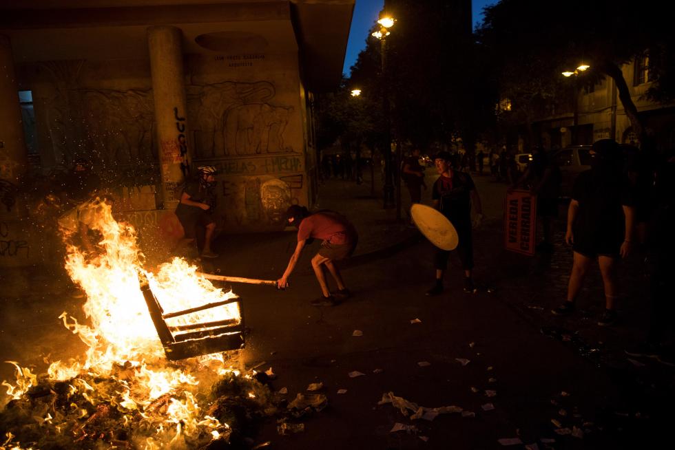 Continúan las protestas en Chile.