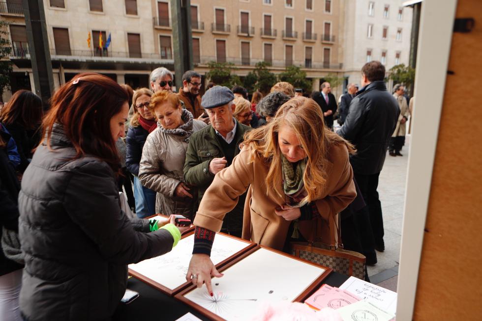 Día Mundial de las Víctimas de Tráfico en la Plaza del Pilar