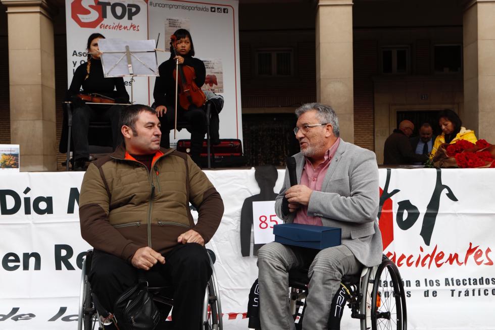 Día Mundial de las Víctimas de Tráfico en la Plaza del Pilar