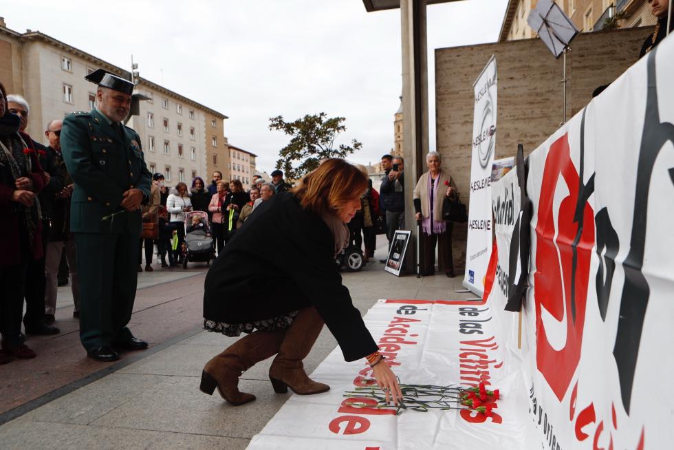 Día Mundial de las Víctimas de Tráfico en la Plaza del Pilar