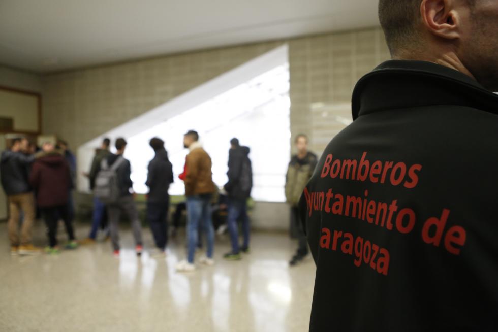 Oposiciones en Zaragoza para 62 plazas de bomberos, que atraen a 646 aspirantes