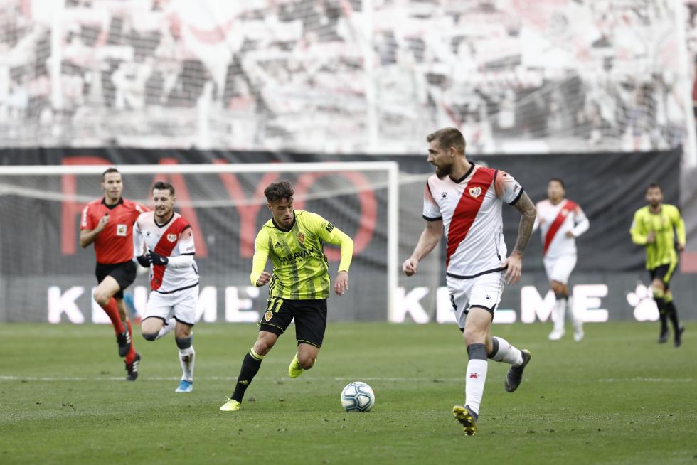Partido Rayo Vallecano-Real Zaragoza, de la 17ª jornada de Segunda División en Vallecas