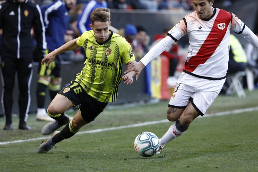 Partido Rayo Vallecano-Real Zaragoza, de la 17ª jornada de Segunda División en Vallecas