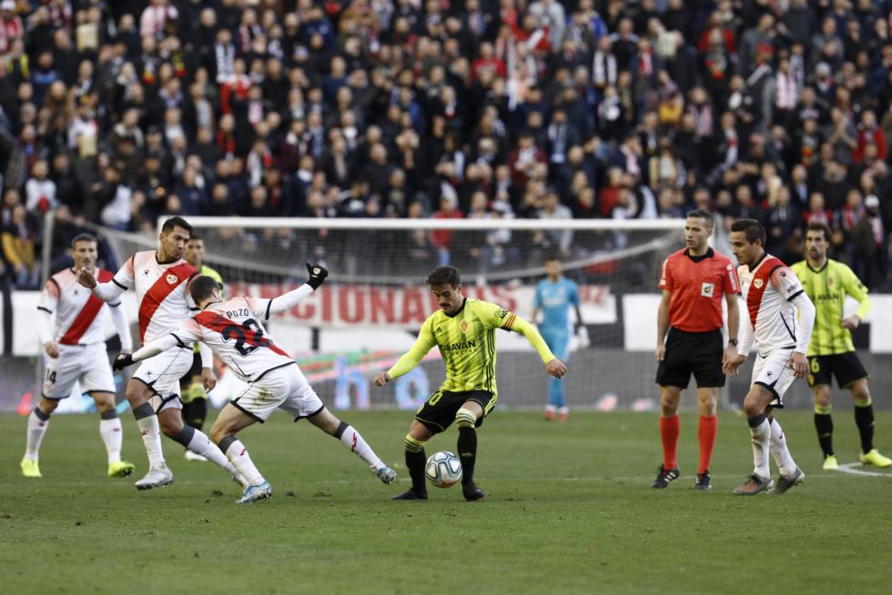Partido Rayo Vallecano-Real Zaragoza, de la 17ª jornada de Segunda División en Vallecas