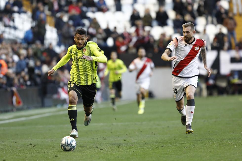 Partido Rayo Vallecano-Real Zaragoza, de la 17ª jornada de Segunda División en Vallecas