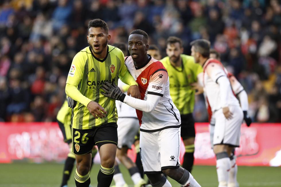 Partido Rayo Vallecano-Real Zaragoza, de la 17ª jornada de Segunda División en Vallecas