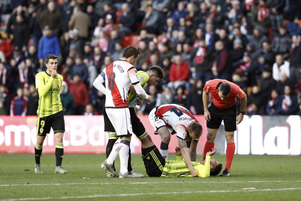 Partido Rayo Vallecano-Real Zaragoza, de la 17ª jornada de Segunda División en Vallecas