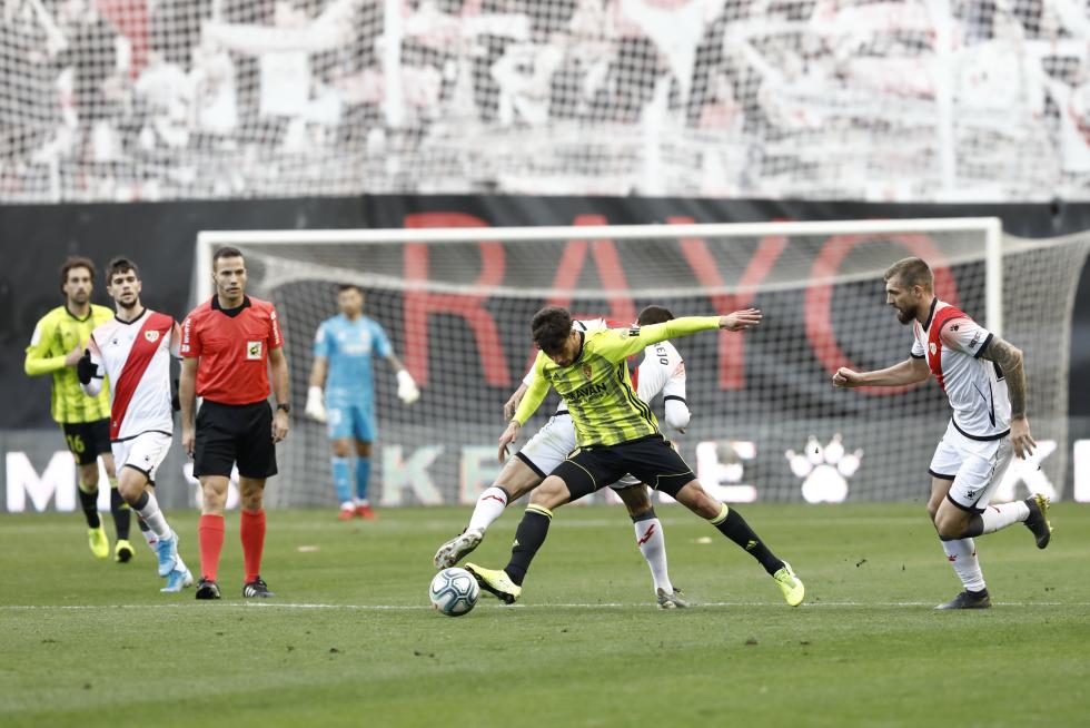 Partido Rayo Vallecano-Real Zaragoza, de la 17ª jornada de Segunda División en Vallecas