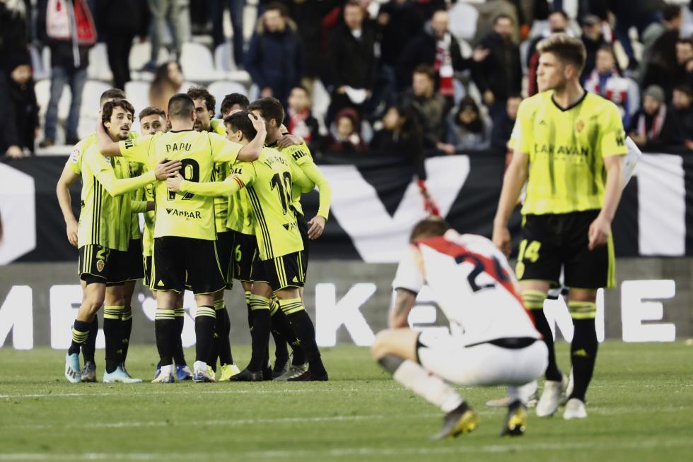 Partido Rayo Vallecano-Real Zaragoza, de la 17ª jornada de Segunda División en Vallecas