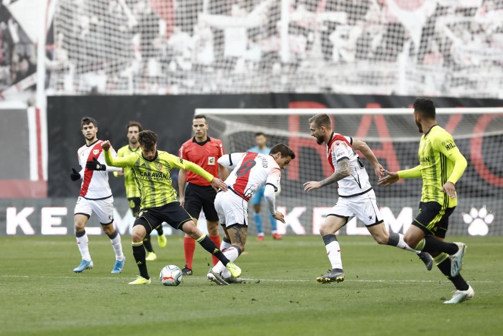 Partido Rayo Vallecano-Real Zaragoza, de la 17ª jornada de Segunda División en Vallecas